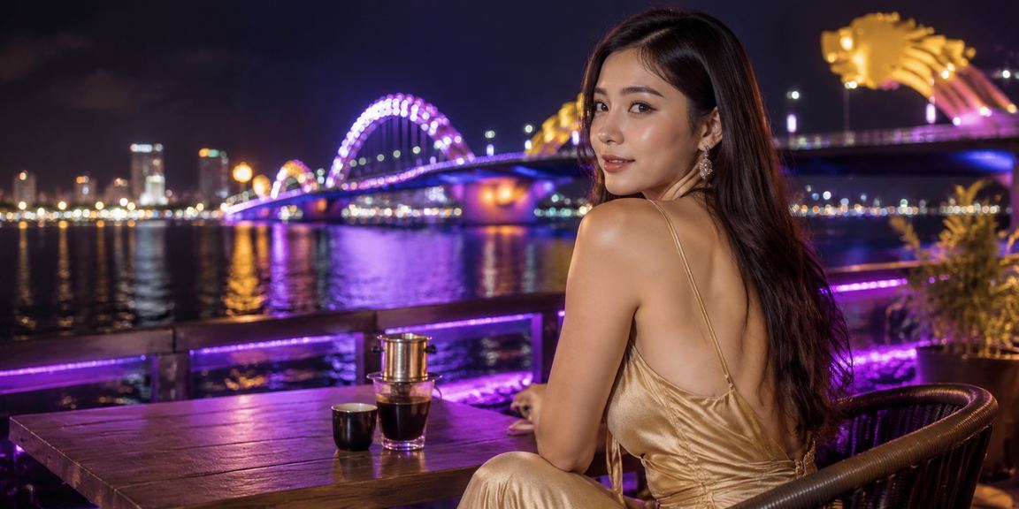Người dùng tại Đà Nẵng đăng ký tài khoản và nhận thông tin hỗ trợ trên điện thoại tại quán cà phê