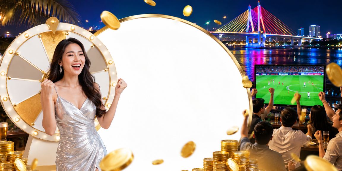 Không khí lễ hội roulette trực tuyến tại Sài Gòn với ánh đèn rực rỡ và trải nghiệm casino đêm
